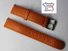 Anne GEDDES ; Bracelet montre ; 16mm ; cuir marron surpiqué ;JAMAIS PORTE/ BA085