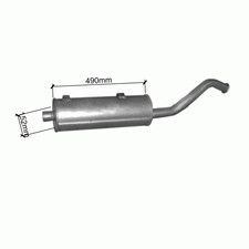 MERCEDES UNIMOG U40/U40T/U45/U52/U55T/U60/U60T/U600/U600T 1976-1988 Silencieux