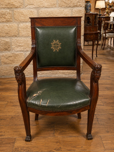 Fauteuil bureau empire à - fauteuil,