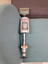 GRAND DISTRIBUTEUR DOSEUR DE BAR, DE PUB " Martini Blanc " Aluminium Vintage