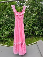 Robe Longue de Cérémonie Création Mag Fortail Paris rose plumetis **