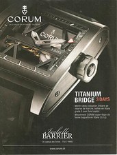 PUBLICITE MONTRE CORUM