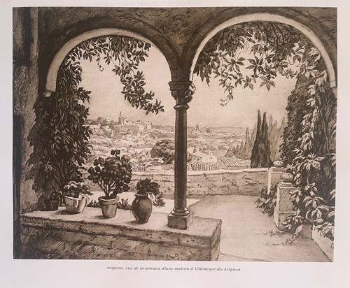 Illustration avignon vue de - "avignon,,