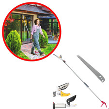 Sécateur Télescopique Jardin + Scie 30cm Coupe Branches Acier