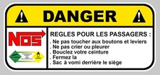 STICKER NOS DANGER ATTENTION