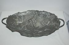 VIDE POCHE étain Jean Garnier , plaque murale , femme nue