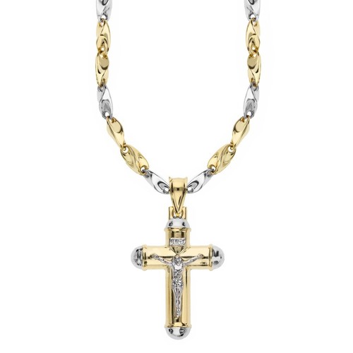 Collier avec croix - avec, hommes