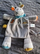 Doudou plat girafe vache grise jungle - TEX BABY