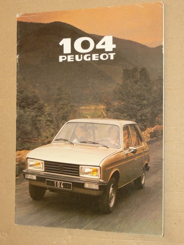 Prospectus peugeot 104 gl6 - prospectus,