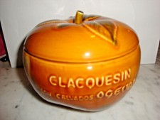 SEAU A GLACE / SUCRIER POMME DE BISTROT PUBLICITAIRE CLACQUESIN CALVADOS OGEVAL