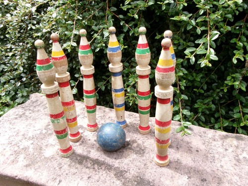 Ancien jeu quilles en - jeu,