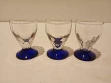 Lot de 3 verres vintage à