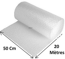 Rouleau De Papier Bulle Film Protecteur Emballage 50cm Larg x 20 mètres Long