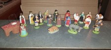 Anciens lot  santons Creche CAYOL  8,5 cm provence terre cuite