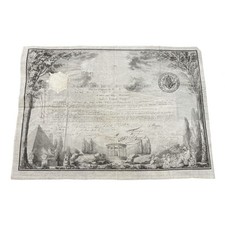 Diplôme Maçonnique - GODF - La parfaite harmonie - 3e grade - 1813