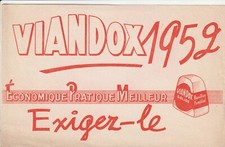 A38 Ancien Buvard publicitaire VIANDOX 1952 Economique pratique meilleur Exigez