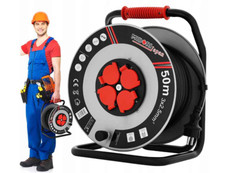 RALLONGE 50m 3x2,5 PAR BOBINE DE CONSTRUCTION TAMBOURS DE CONSTRUCTION