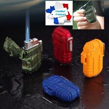 Briquet tempête  ETANCHE à gaz rechargeable réglable 7 cms de haut + dragonne