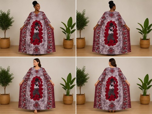 Boubou femme batik wax bassam - wax,