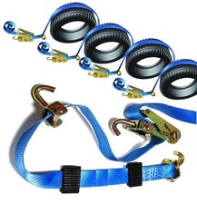 Lot 4X Sangle de Roue Porte Voiture, Largeur 50mm, Capacité 5250 kg