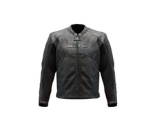 Veste SIFAM dans la Peau Cuir Ajouré Avec Thermique Interieur Divers Guards Noir