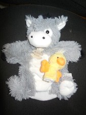 doudou marionnette âne gris +