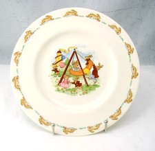 Royal Doulton bunnykins Plat à Salade 'Balançant Bateaux' Neuf W Autocollant