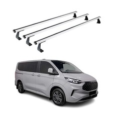 Barres de toit transversales pour Ford Transit Tourneo Custom 2023-2025 3Pcs Alu