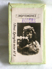 ANCIENNE BOITE D'EPINGLES DE SURETE MAGASIN GRAND PARIS