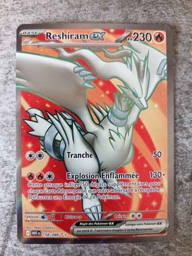 Carte pokémon reshiram - carte, ex
