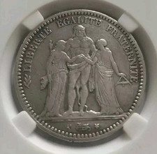 R2 MONNAIE 5F ARGENT HERCULE * 1871 A  PARIS * TTB cote 300€