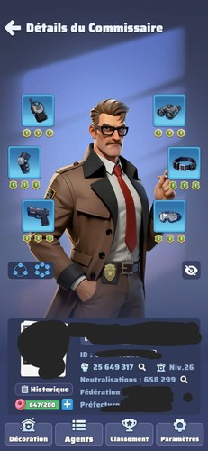 Compte jeu police chief level - chief,