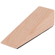 Lot de 2 cales d'arrêt de porte en bois base antidérapante pour placement séc