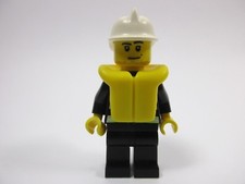 LEGO City MINIFIG Fireman Pompier (cty086) Set 7207 7994