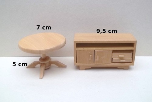 Lot meubles miniature - un,