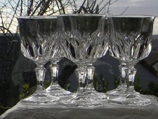 Lot de 6 verres à eau en cristal d'ARQUES. Modèle CHAUMONT.