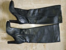 Bottes Cuir Noir a Talons