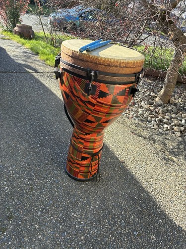 Remo djembe colorful - colorful, patterned