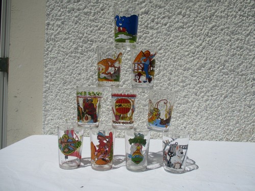 Verres moutarde divers - 10,