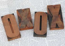 XOXO caractères d'imprimerie