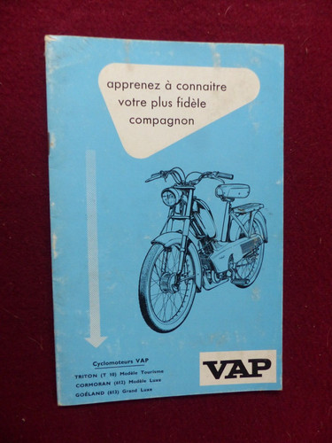 Livret cyclomoteurs vap - cyclomoteurs, /