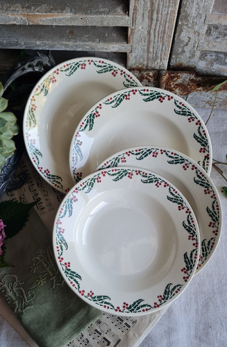Anciennes assiettes creuses - anciennes,