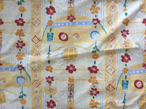 Tissu fleur imprimé patchwork - tissu,