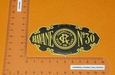 CHROMO ETIQUETTE Gaufrée BOITE CIGARES CIGARE CIGARILLOS ROSA CUBA HAVANE 30 