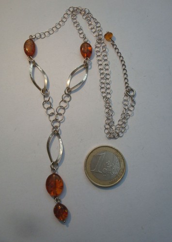 B13 chaine collier argent - collier,