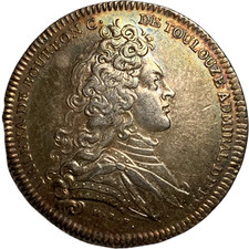 Marine Galères royales Louis-Alexandre de Bourbon, comte de Toulouse 1732 Jeton