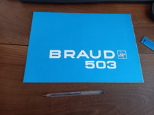 Grand dépliant publicitaire moissonneuse-batteuse Braud 503