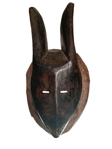 Masque zoomorphe africain - , en
