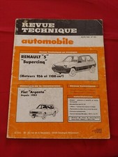 Revue technique RENAULT 5 Supercinq 1.0 1.1 R5 TC C L GL TL GTL 1000 1100