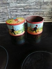 Lot De 2 Boites Tole Brochet Tintin Vintage  ORIGINE 